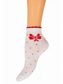 Детские короткие носки ХОХ, D-1424, БЕЛЫЕ