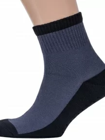 Мужские спортивные носки с махровым следом Брестские (БЧК), 15С2330, рис. 031, СЕРО-ЧЕРНЫЕ