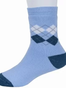 Детские махровые носки RuSocks (Орудьевский трикотаж) ТЕМНО-ГОЛУБЫЕ (Д-49)