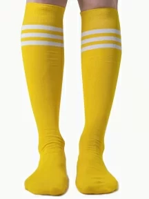 Гольфы unisex St. Friday Socks, 431-8, "Полосатая классика", ЖЕЛТЫЕ