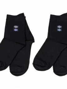 Комплект из 2 пар детских носков ХОХ, 2-D-3R13, ЧЕРНЫЕ