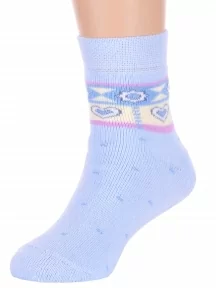 Детские махровые носки Брестские (БЧК), 14С3060, рис. 823, БЛЕДНО-ГОЛУБЫЕ