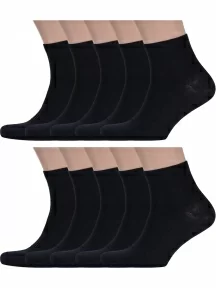 Комплект из 10 пар мужских носков ХОХ, 10-X-1125, ЧЕРНЫЕ