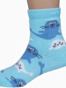 Детские махровые носки "НАШЕ" Смоленской чулочной фабрики, 232С13, рис. 19, ГОЛУБАЯ ДЫМКА №9