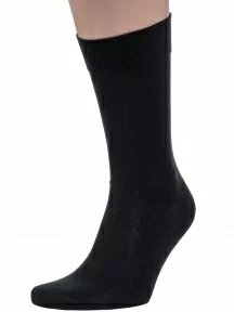 Мужские носки из 100% хлопка Grinston socks (PINGONS), 15D2, ЧЕРНЫЕ