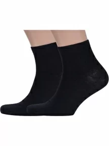 Комплект из 2 пар мужских носков ХОХ, 2-X-1125, ЧЕРНЫЕ