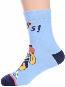 Детские носки Брестские (БЧК), 14С3081, рис. 4016, ГОЛУБЫЕ