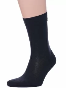 Мужские носки с махровым следом АЛЬТАИР, ММ-219, ЧЕРНЫЕ