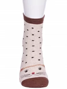 Детские махровые носки Альтаир, С112, БЕЖЕВО-КОРИЧНЕВЫЕ