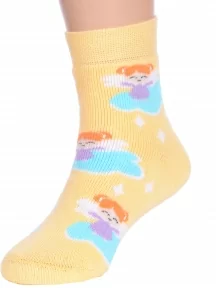Детские махровые носки Брестские (БЧК), 14С3060, рис. 168, ЖЕЛТЫЕ