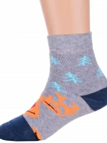 Комплект из 2 пар детских махровых носков Брестские (БЧК), 2-14С3060, рис. 499, СЕРЫЕ МЕЛАНЖ