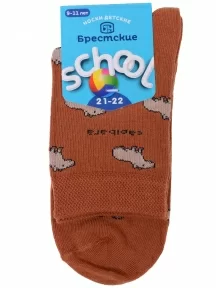 Детские носки Брестские (БЧК), 14С3081, рис. 1099 РЫЖИЕ