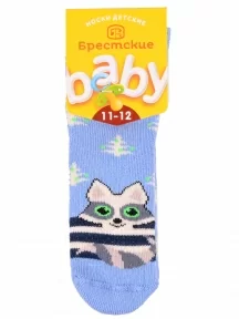 Детские махровые носки Брестские (БЧК), 14С3060, рис. 868, ГОЛУБЫЕ
