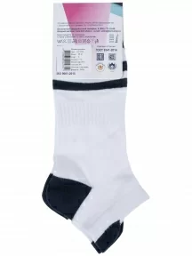 Мужские спортивные носки "Борисоглебский трикотаж", 4С818, БЕЛЫЕ с синим