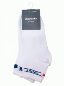 Детские носки RuSocks (Орудьевский трикотаж), ДС-21, БЕЛО-СИНИЕ