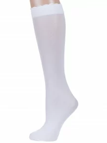 Детские гольфы из микрофибры Conte, PRINCESS, БЕЛЫЕ