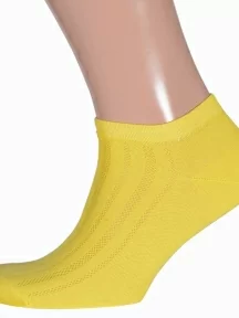 Мужские короткие носки LORENZline, К30, ЖЕЛТЫЕ