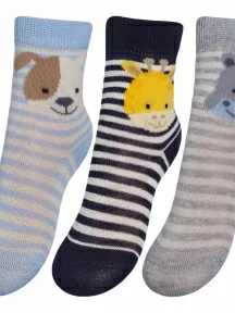 Комплект из 3 пар детских носков RuSocks (Орудьевский трикотаж), 3-Д3-13788, микс 1