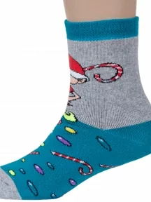 Детские махровые носки "Красная ветка", С-627, ЗЕЛЕНЫЕ