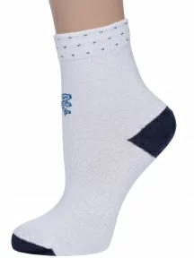 Детские носки LORENZline, Л77, БЕЛЫЕ с темно-синим