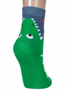 Комплект из 2 пар детских носков "Борисоглебский трикотаж", 2-8С747, ТЕМНО-ЗЕЛЕНЫЕ