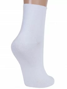 Женские носки без резинки ХОХ, G-1406, БЕЛЫЕ