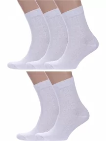 Комплект из 5 пар мужских носков Альтаир, 5-С4, СВЕТЛО-СЕРЫЕ