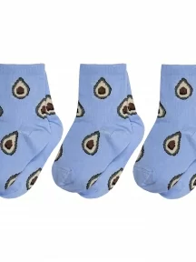 Комплект из 3 пар детских носков Альтаир, 3-А223, СВЕТЛО-ГОЛУБЫЕ