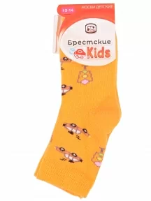 Детские махровые носки Брестские (БЧК), 14С3060, рис. 805, ТЕМНО-ЖЕЛТЫЕ