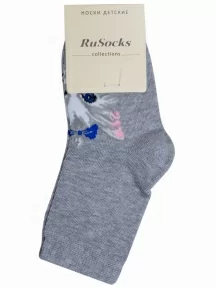 Детские носки RuSocks (Орудьевский трикотаж), Д3-13030, рис. 02, СВЕТЛО-СЕРЫЕ