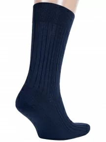 Мужские носки из 100% хлопка RuSocks (Орудьевский трикотаж), М3-11001, рис. 02, ТЕМНО-СИНИЕ