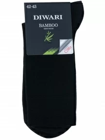 Мужские бамбуковые носки DiWaRi, 7С-94СП, рис. 000, ЧЕРНЫЕ