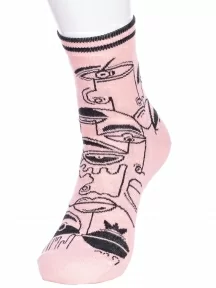 Детские носки Conte kids, 5С-11СП, рис. 562, ПЕПЕЛЬНО-РОЗОВЫЕ