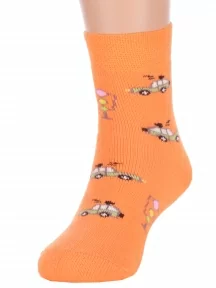Детские махровые носки Брестские (БЧК), 14С3060, рис. 805, ОРАНЖЕВЫЕ