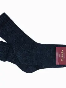 Женские шерстяные носки RuSocks (Орудьевский трикотаж) ТЕМНО-СИНИЕ (Ж-195)
