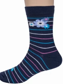 Детские носки Брестские (БЧК), 14С3081, рис. 036, ТЕМНО-СИНИЕ