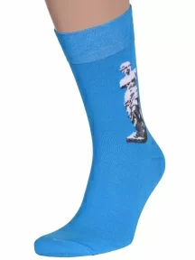 Комплект из 2 пар мужских носков MSCLUB №М20, 2-nm-239Э, ГОЛУБЫЕ с Венерой