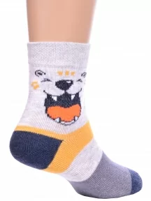 Детские носки Брестские (БЧК), 14С3081, рис. 4013, СВЕТЛО-СЕРЫЕ МЕЛАНЖ