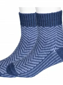 Комплект из 2 пар детских полушерстяных носков RuSocks (Орудьевский трикотаж), 2-Д-382, ДЖИНС, рис. 0