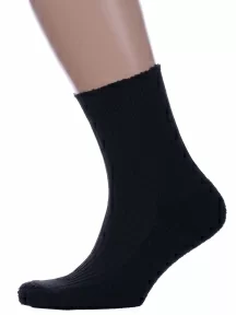 Мужские носки с наружным махровым следом ПИЛОТ, МТ-61, ЧЕРНЫЕ