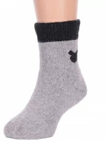 Детские теплые махровые носки Hobby Line, Ндад7621-06, СЕРЫЕ