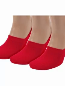 Комплект из 3 пар мужских подследников ХОХ, 3-SM-1301/1, КРАСНЫЕ