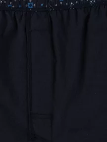 Мужские трусы-шорты из 100% хлопка Sergio Dallini, SG3305-1, ЧЕРНЫЕ