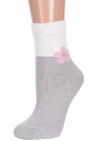 Женские полушерстяные носки с махровым следом LORENZline, В14М, СВЕТЛО-СЕРЫЕ