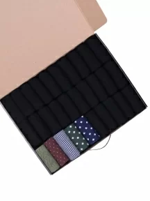 Набор из 30 пар мужских носков "Нева-Сокс", НС-30-206, микс "Городской философ"