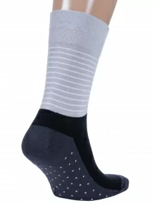 Мужские носки MSCLUB №М47, nm-536, СЕРЫЕ с черным и графитовым