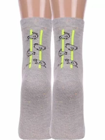 Комплект из 2 пар женских носков Брестские (БЧК), 2-21С1150, рис. 486, СВЕТЛО-СЕРЫЕ МЕЛАНЖ