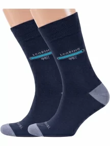 Комплект из 2 пар мужских носков MSCLUB №М45, 2-nm-512, ТЕМНО-СИНИЕ