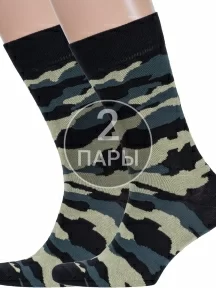 Комплект из 2 пар мужских носков ХОХ, 2-X-1225, ХАКИ