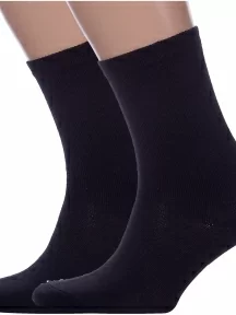 Комплект из 2 пар мужских шерстяных носков Альтаир, 2-О111, ЧЕРНЫЕ